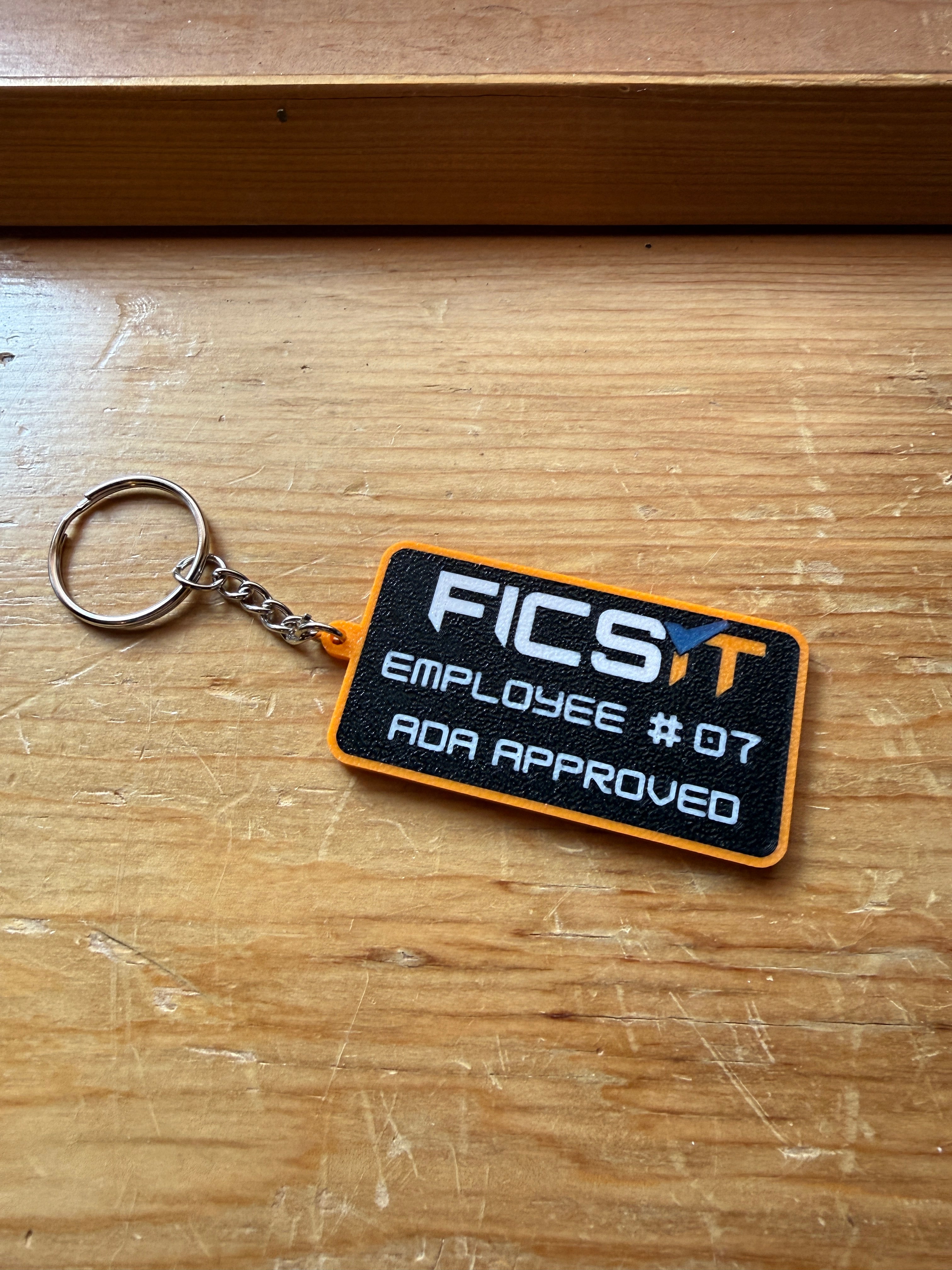 Satisfactory Inspired Employee Keychain