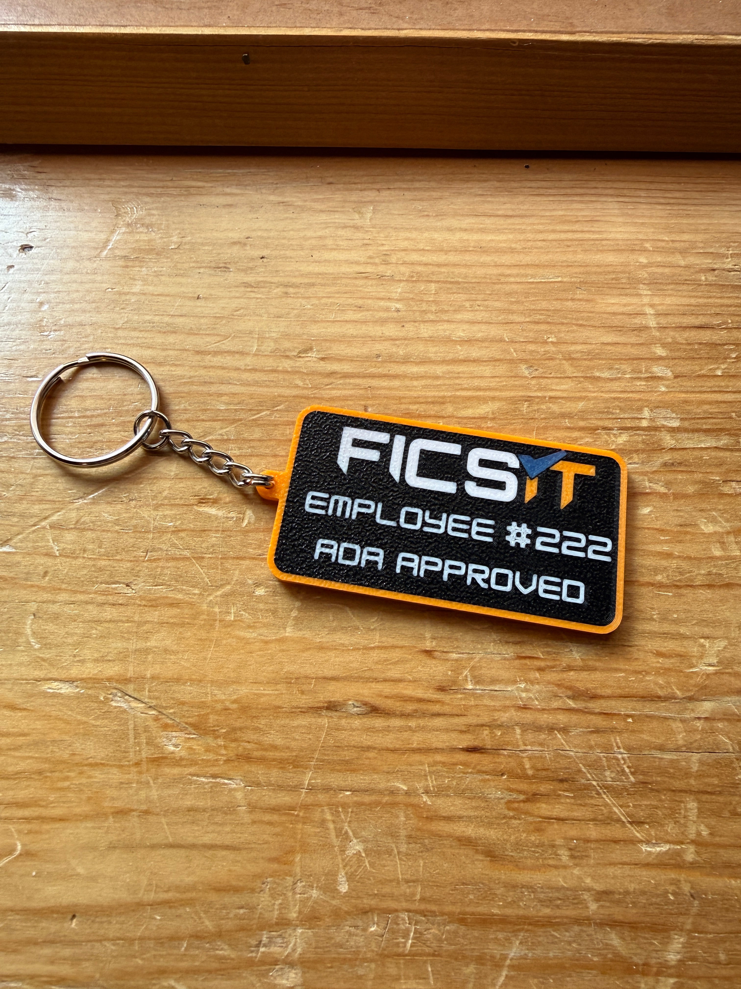 Satisfactory Inspired Employee Keychain